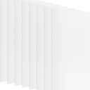 8 Pack 23.75" x 47.75" Drop Ceiling Light Panel Diffuser Covers Fluorescent Lighting Panel Flat Sheet Polycarbonate Double-Wall Replacement Light Lens Cover with H Support