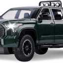 SASBSC Truck Toys for 3 4 5 6 7 Year Old Boys Off-Road Pickup Toy Trucks for Boys Age 3-5 Diecast Metal Trucks with Light and Sound Pull Back Toy Cars Birthday Gift for Kids Green