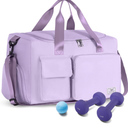 FIORETTO Women's Gym Duffle Bag with Shoes Compartment, 37L Capacity, Ideal for Travel, Gym, Sports, Duffel, Weekender