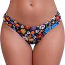 Halcurt Women's Mid Waisted Bikini Swimsuit Bottoms Full Coverage Swim Bottoms (M)