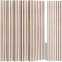 BUBOS 10 Pack Large Acoustic Panels, 48"X 12"X 0.4" Sound Proof Panels for Walls,Decorative Self-Adhesive Acoustical Wall Panels,3D Slat Sound Panels for Home Office Studio (Camel 01)