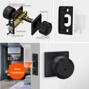 Haidms 6 Pack Oil Rubbed Bronze Door Knobs Interior, Privacy Interior Door Knob for Bedroom or Bathroom, Bronze Door Knobs