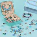 Charm Bracelet Making Kit, Kid Jewelry Making Kit for Girls 8-12, Unicorn Craft Kits for Teen Girls Toys Ages 3-10 Years Old Girl Gifts Trendy Stuff Birthday Christmas Gift with Initial Jewelry Box- J