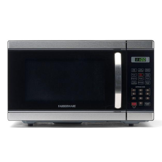 Farberware Professional 1.1 Cu. Ft. 1000-Watt Microwave Oven, Stainless Steel