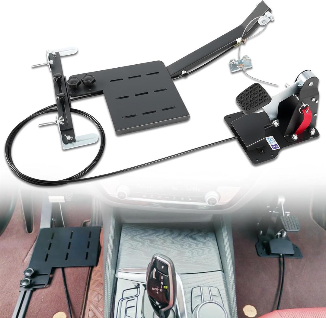 Passenger Side Controls Brake Pedal Assist Device Brake Pedal for Student Driver New Driver Learn to Drive a Car Training Brake (Passenger Side Brake Pedal+Base Bracket)