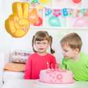 Two Groovy Pinata - Groovy Pinata with Blindfold and Bat for Kids Groovy Hippie Theme Birthday Party Game Decorations (Small Size 16x12x3)