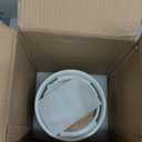 Canisters Sets for the Kitchen, White Ceramic Canister Set with Airtight Wood Lids, 3 Pcs Embossed Food Storage Jars Containers for Flour, Sugar, Spice, Coffee, Tea (70/40/25 oz)