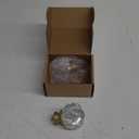 KAMANINA Crystal Netted Texture Replacement Finials for 1 or 7/8 Inch Curtain Rods, Gold Drapery Rod Finials with M6 Standard Screws, Set of 2