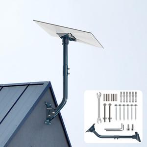 IZLTUV-Gen 3 Mount for Starlink, Heave Duty Adjustable 2-Way Wall Mounting Kit Compatible with V3 Starlink Standard Dish, Include Gen 3 Pipe Adapter