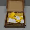 Qualirey 150 Pcs 6 x 8 Inch Sticky Traps for Gnats Dual Sided Fruit Fly Sticky Traps for Indoor and Outdoor Plant with Twist Ties and Plastic Holders for Flying Plant Insect, Fungus Gnats (Yellow)