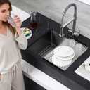 MENATT 20"x16" Undermount Single Bowl Kitchen Sink 304 Stainless Steel