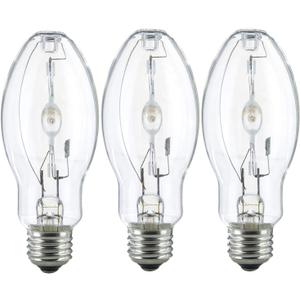 Bluex Bulbs (3 Pack) MH50/U/MED 50W Metal Halide Bulb ED17 Medium Base Clear