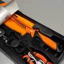 KastKing ToughTide Fishing Tool Kit, Rechargeable Digital Fish Scale with Lip Grip & Tape Measure, 7 Fillet Knife with Sheath & Sharpener, 8 Split Ring Fishing Pliers