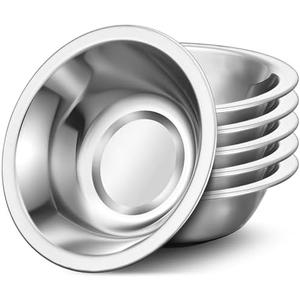 Offiper 304(18/8) Stainless Steel Mixing Bowls for Kitchen, Only4Pack 8.7" 34.88 fl.oz Metal Mixing Bowls Set Stackable for Baking Serving Cooking Food Prep Storage Dishwasher Safe Lightweight