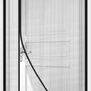 Side Opening Magnetic Screen Door, Fit Door Size 32 x 80 Inch, Reversible Left and Right Removable Screen Door Mesh with Strong Magnet, Actual Mesh Size 34" x 81", Grey (Gray)