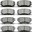 D813 D1125 8pcs Front Rear Ceramic Brake Pads Sets Fit For 2006 2007 2008 2009 For Hyundai Azera, 2006 2007 2008 For Sonata