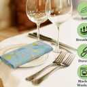 RUVANTI Cloth Napkins Set of 6 Cotton 100%, 18x18 Inches Napkins Cloth Washable, Soft, Absorbent. Cotton Napkins for Parties, Christmas, Thanksgiving, Weddings, Dinner Napkins Cloth - Quarterly