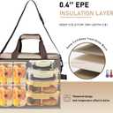 VILLEY 20L Insulated Cooler Bag with Padded Top Handle, Removable Shoulder Strap, and Sufficient Capacity for 30 Cans of 12 oz Drinks