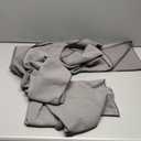 2 Pack Hot Yoga Towel with Grip DotStickyfiber Yoga Mat Towels Non Slip for Hot Yoga,Absorbent Microfiber Sweat Anti-Slip Cover,Bikram,Pilates,Exercise,Fitness (Gray)