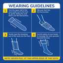Dr. Scholl's Men's Graduated Compression Over the Calf Socks - 2 & 3 Pair Packs - Comfort Fatigue Relief (Black)