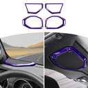 RT-TCZ for Jeep JL A Pillar Top Roof Speaker Trim Cover for Jeep Wrangler JL JLU Gladiator JT 2018-2023 Purple Interior Accessories 4pcs