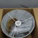 Simple Designs LT1223-GOB 19.75" Open Wire Geometric Table Lamp, for Living Room, Bedroom, Office, Black with Gray Shade