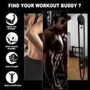 Endless Rope Trainer Machine for Home Gym Portable Rope Pull Pulley System, Upper Body, Portable Suspension Infinite Line Trainer Equipment
