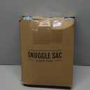 Snuggle Sac Heather Blue Throw Blanket for Couch, Oversized Throw XL Super Soft Warm Blankets Cozy Knit Fuzzy Lightweight Throws for Sofa, Bed, Camping, Picnic, Heather Blue, 50x70 inches