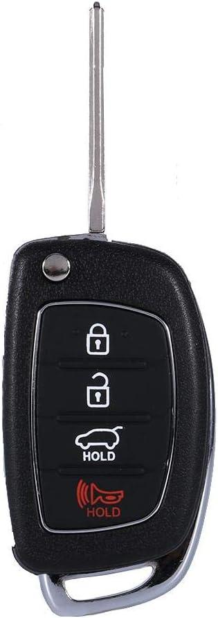 KIMISS Flip Key Shell Replacement Ix45, Remote Key Case Fob Cover with Buttons, 4-Button Design, Compatible with OEM Key KIMISS Flip Key Shell Replacement Ix45, Remote Key Case Fob Cover with Buttons, 4-Button Design, Compatible with OEM Key