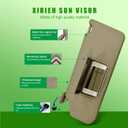 Left Driver Side Sun Visor for Honda Pilot 2009 2010 2011 2012 2013 2014 2015 Replace 83280-SZA-A01ZC with Vanity Light/with Makeup Mirror (Driver Left Side(Beige))