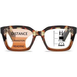 Near-range Workspace Progressive Reading Glasses for Women,Blue Light Blocking Reader Oversized Oprah Style (Tortoise)