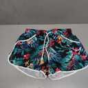 Deerose Women 4th of July Board Shorts Hawaiian Tropical Print Beach Swim Shorts with Pockets, Medium