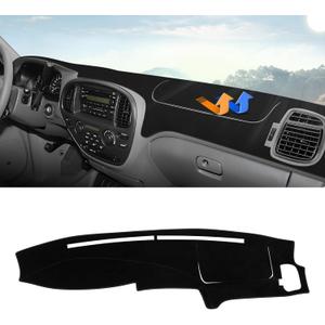 Autorder Dashboard Cover Mat for 2000-2006 Toyota Tundra & 2001-2007 Toyota Sequoia Accessories Dash Cover Upgrade Velvet Dash Mat Sunshade Glare UV Rays Protector