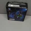 Fachixy FC100 Gaming Headset with Microphone for PS4, PS5, Switch, Xbox, PC, Mac, Gamer Headset with RGB Light, Computer Headphones with Mic (RED)