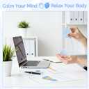 2-Pack Taba Squishy Strawberry Sensory Fidget Toys Adults, Anxiety Stress Relief Squeeze Toy, Soft Cute Kawaii Squishys for Desk, School (Blue)