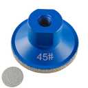 2inch 50mm Brazed Flat Grinding Wheel Diamond Grinding Disc Polishing Pads M10 Thread for Quartz Marble Granite Trimming 1Pc 45 Grit