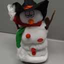 Gfilay Singing and Dancing Snowman Plush Toy,Musical Santa Snowman Doll with 6 Christmas Songs for Christmas Animated Stuffed Decoration