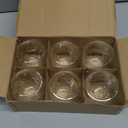 CALIDAKA 6pcs Double Walled Espresso Cups 80ml Clear Glass Modern Demitasse Coffee Mugs for Espresso, Cappuccino, Tea