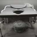 Medline Bariatric Drop-Arm Commode - Heavy Duty Steel Toilet Chair for Disabled and Elderly, 1,000 lb. Weight Capacity