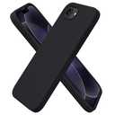 ORNARTO Compatible with iPhone 17e Case and for iPhone 16e Case 6.1", Liquid Silicone 3 Layers Full Covered Soft Gel Rubber Shockproof Cover, Protective Phone Cases for 16e & 17e-Black