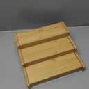 Spice Rack Organizer for Cabinet, 3 Tier Expandable Bamboo Spice Storage, Great for Kitchen Cabinet, Cupboard,Pantry and More