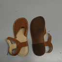 THEE BRON Toddler Girl Vintage Closed-Toe Sandals Hollow Out Rustic Summer Shoes (12 Little Kid, Tb2240-maple Brown)