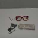 AQWANO Stylish Oversized Reading Glasses for Women Fashion Designer Readers Blue Light Square Computer Glases (Fuchsia)