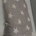 DII 4TH of July Patriotic Throw Blanket with Decorative Tassles, Use for Chair, Couch, Bed, Picnic, Camping, Beach, & Just Staying Cozy at Home (50 x 60), Star Gray