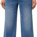 Trendy Queen Jeans for Women Wide Leg High Waisted Stretchy Straight Baggy Jeans Fashion Denim Fall Pants 2025 , size large