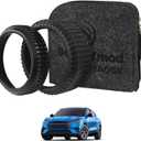 AOSKonology Volume Control Knob MetalCover Compatible with Mach E Mach-E 2021 2022 2023 2024 Accessories Volume/Gear Shift Switch Knob Metal Cover Zinc Alloy SNAP in Design (Volume+Gear, Black)