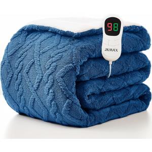 Heated Electric Blanket Full Size-72"x84" Heating Blanket with 10 Heating Levels & 5 Time Settings Over-Heat ProtectionWinter Warmer for Adults with ETL CertificationBlue