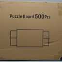 Small Puzzle Board with Large Drawers & Cover Mat Portable 19.3" x 24.8" Jigsaw Table for Organized Puzzling Ideal for Small Puzzles(300-500Pcs), 14 inches x 28 inches