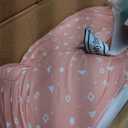 My Brest Friend Original Nursing Pillow Enhanced Ergonomics Essential Breastfeeding Pillow Support for Mom & Baby W/Convenient Side Pocket, Double Straps & Slipcover, Dusty Rose Geo