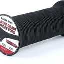 Marine Grade Bungee Cords Heavy Duty Outdoor - 1/8" x 100ft Bungee Cord Roll - 100% Stretch Elastic Cord and Absorbent Bungee Shock Cord for Kayak Deck, Camping, Crafting